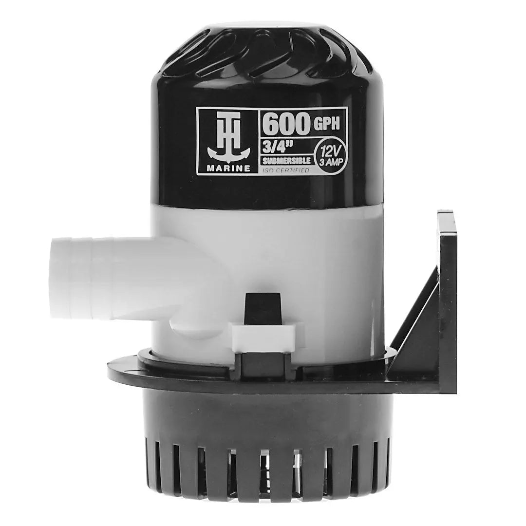 T-H Marine 600 GPH Bilge Pump EPL57412DP for Marine and Boat Applications