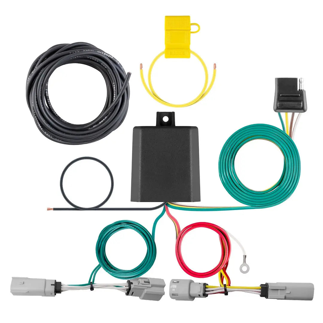 CURT Manufacturing Custom Wiring Harness 4-Way Flat for Reliable Trailer Connection