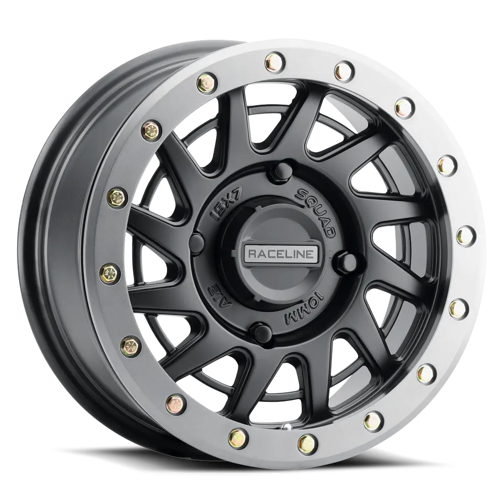 Raceline Squad Satin Black with Gunmetal Ring Off-Road Wheel - Part Number 2BG5703710