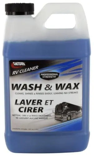Valterra LLC RV Wash & Wax 64 oz Bottle - Effective Exterior Cleaner and Polish