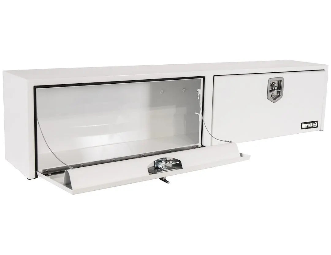 Buyers Products Toolbox Topsider 96-inch Stainless Steel T-Handle - White