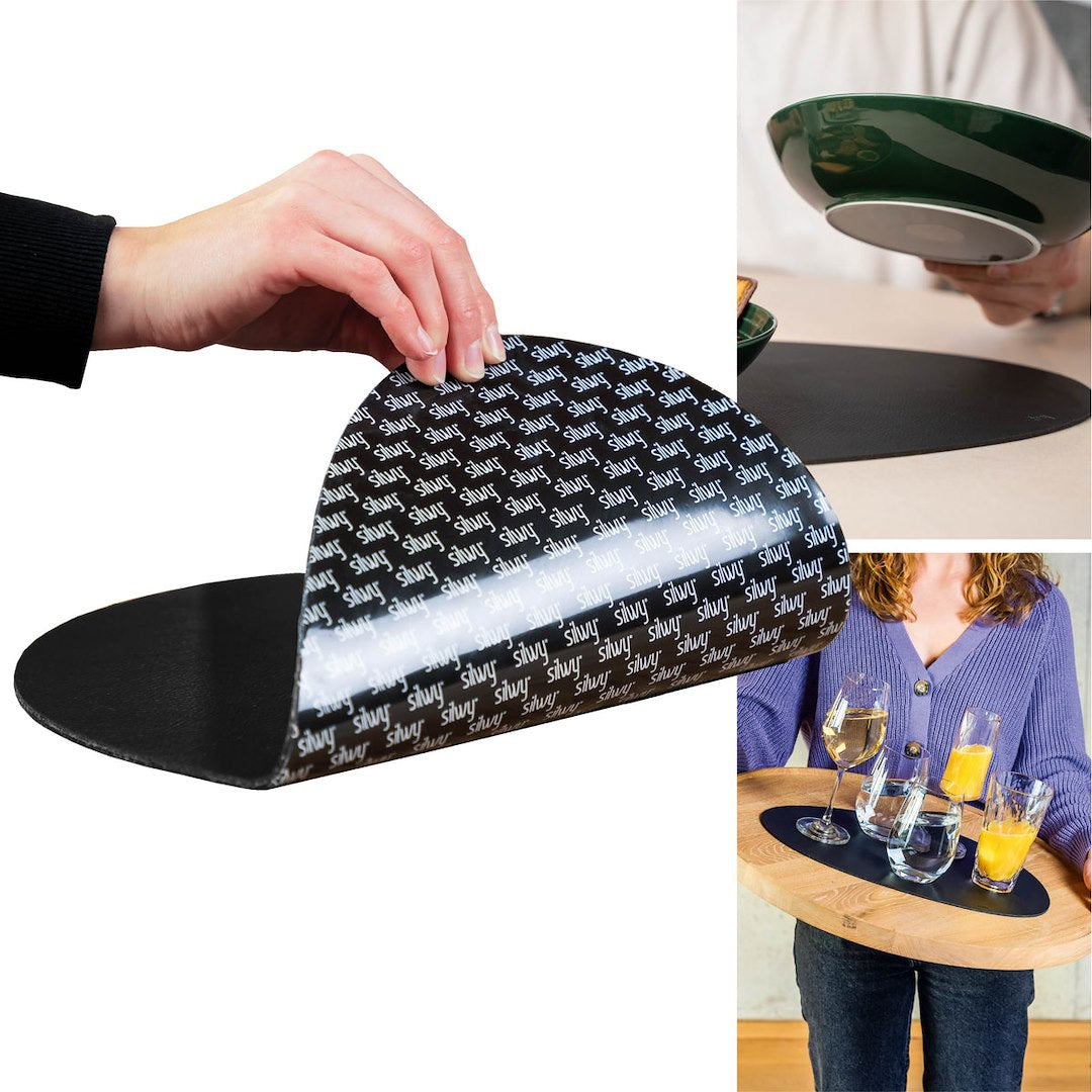 SILWY MAGNET PS00110A1 Large Metal Nano Gel Placemats for Durable Table Protection