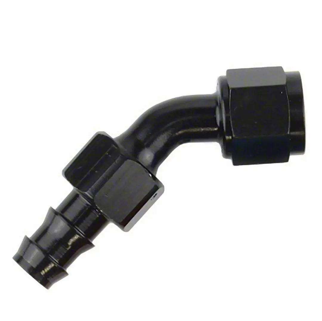 SpeedFX -4AN x 45 Degree Black Push-On Hose End (Part Number 520445BK)