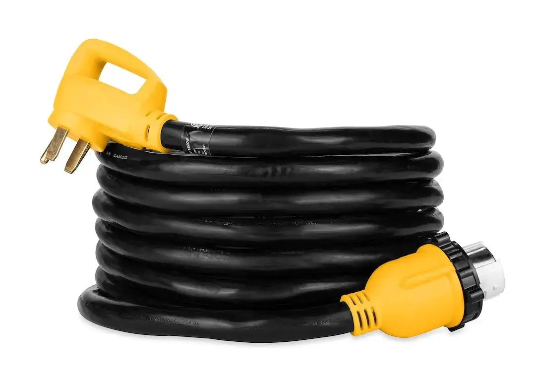 Camco 50F/50M Standard Power Grip 25' – Heavy-Duty Marine Power Cord by CAMCO
