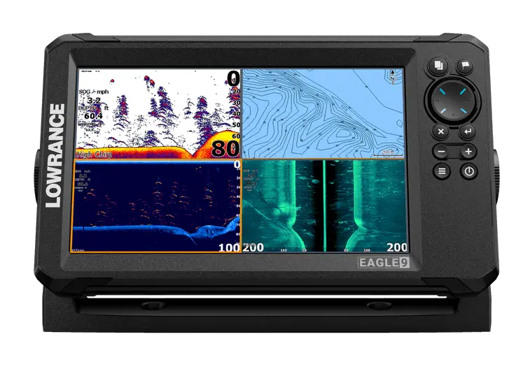 Lowrance Eagle 9 TripleShot Fishfinder with DownScan and SideScan Imaging