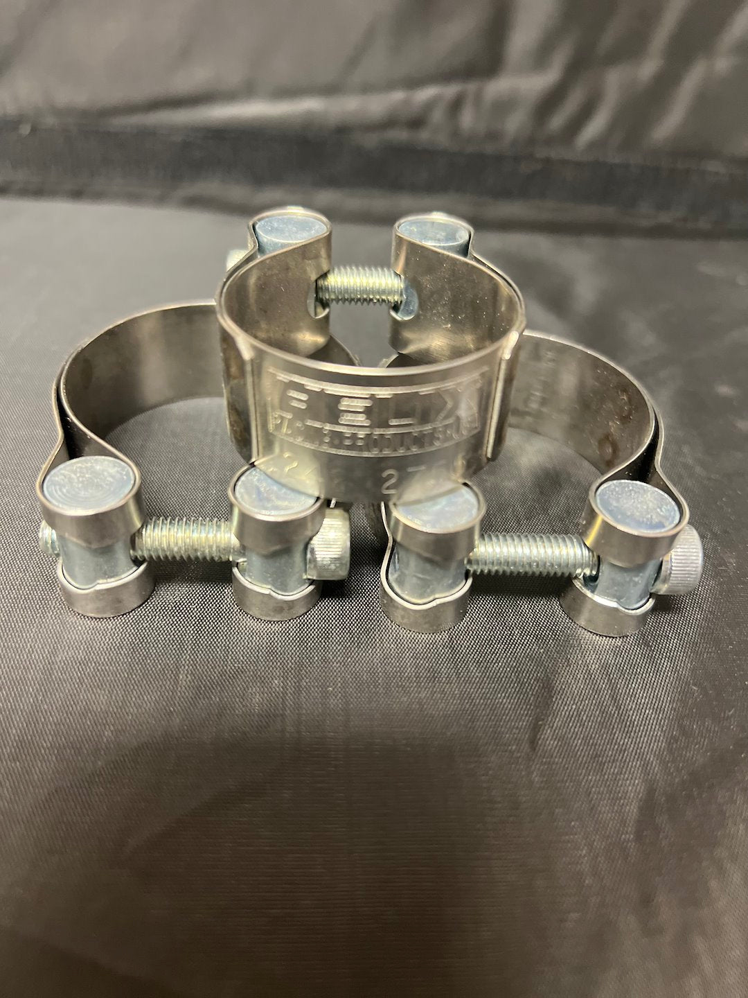 HELIX RACING Stainless Steel Muffler Clamp 1.44 Inch Diameter, Part Number 2122755