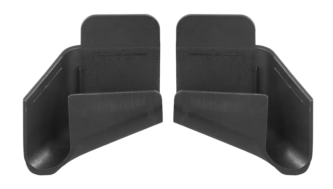 JR Products Rain Gutter Spouts in Black - Part Number 389BKA
