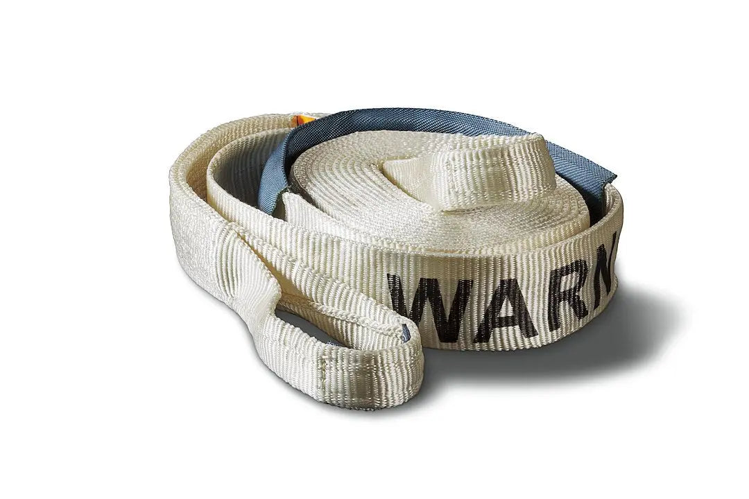 Warn Industries Premium Recovery Strap - 3 ft x 30 ft for Durable Vehicle Recovery