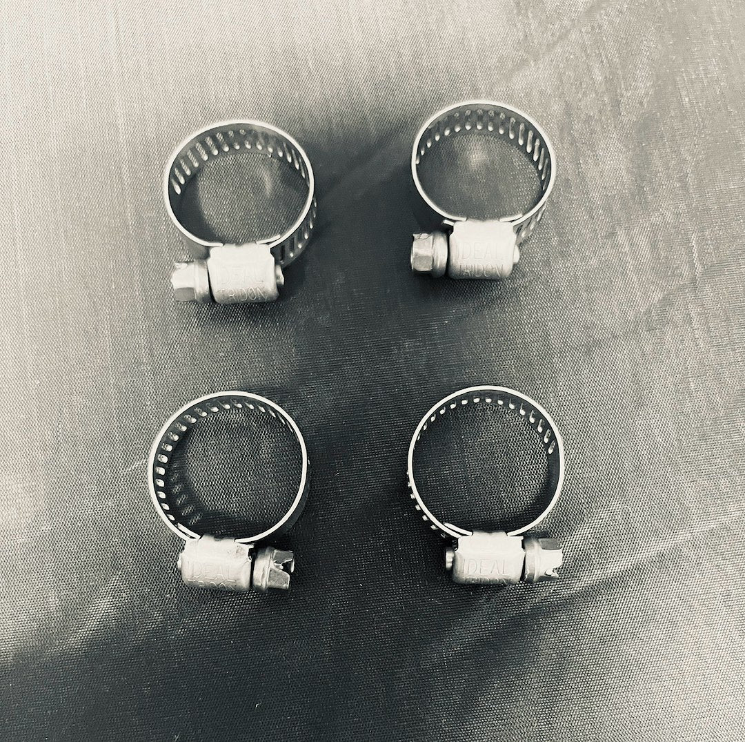 HELIX RACING All Stainless Worm Drive Clamp 8-22mm, Part Number 1146406