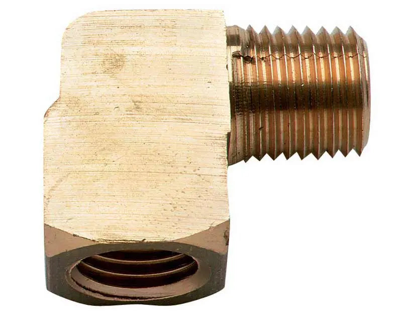 Moeller Male/Female 3/8 NPT Brass Elbow - Durable Pipe Fitting for Industrial Plumbing