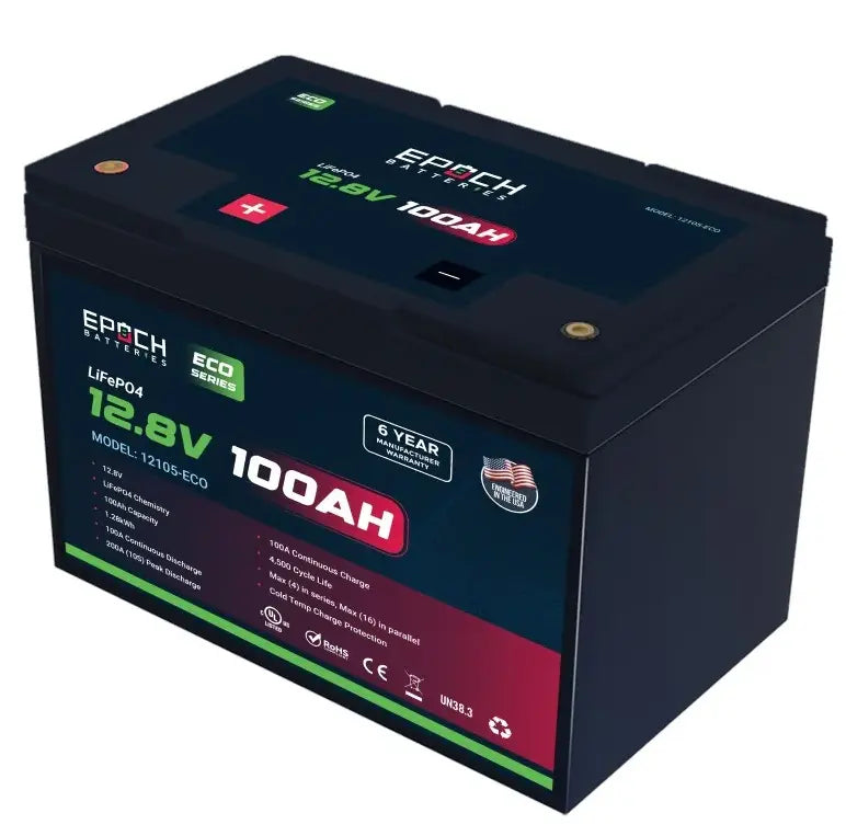 EPOCH BATTER 12100ECO LifePO4 Deep Cycle Battery for Reliable Power