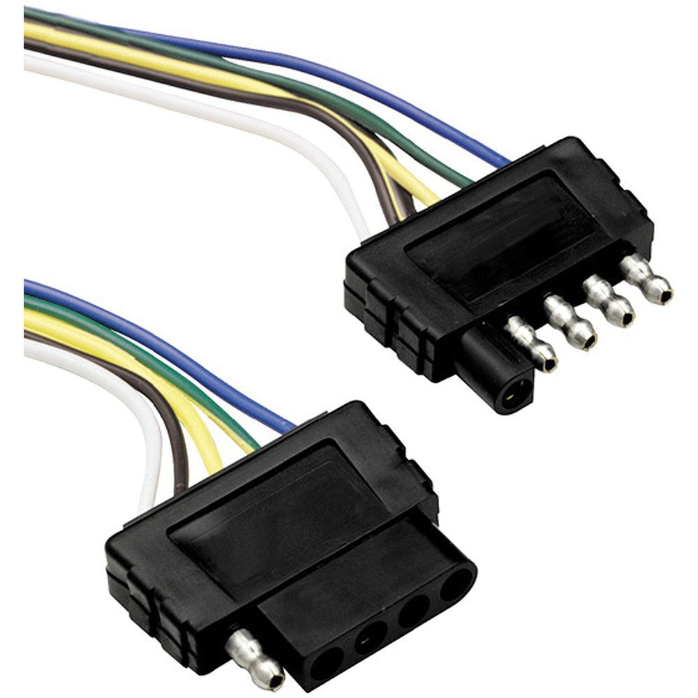 TOW READY 5-Way Flat Trailer Connector 60' – Reliable 12-Volt Electrical Connection for Trailers