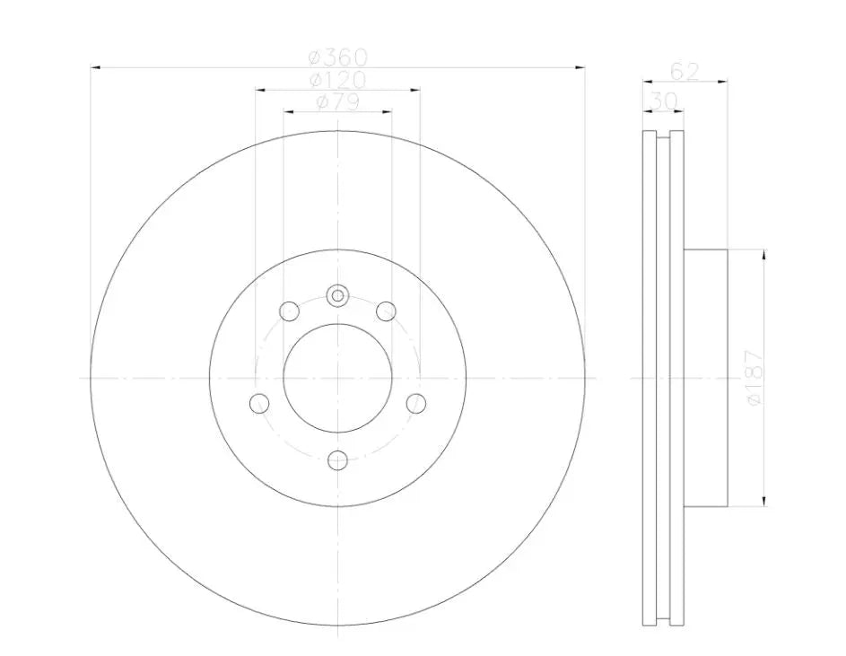 HELLA Disc Brake Rotor Part 355122922 for Enhanced Vehicle Braking Performance