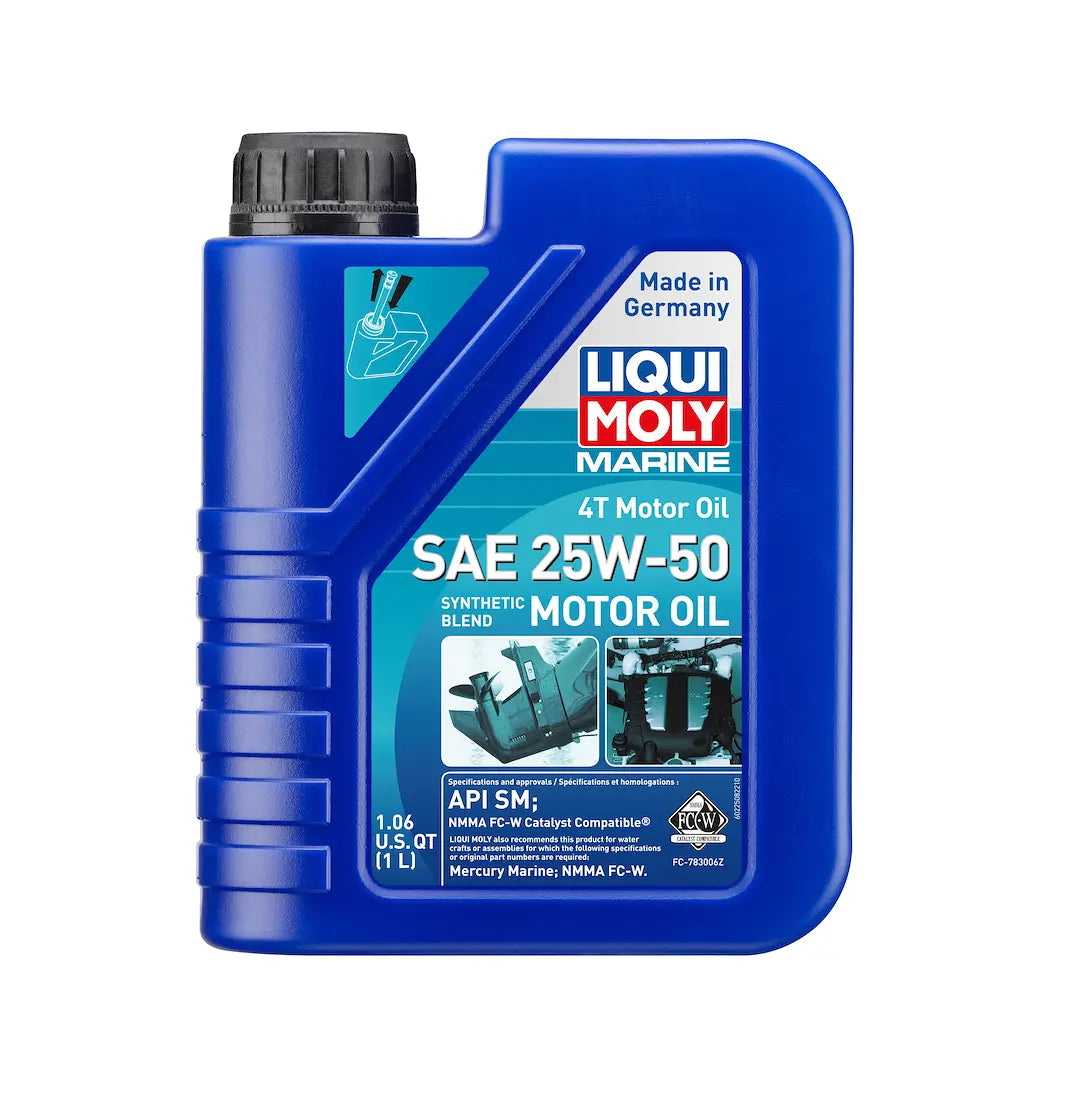 LIQUI MOLY Marine 4T Motor Oil 25W-50 – High-Performance Engine Lubricant for Marine Engines