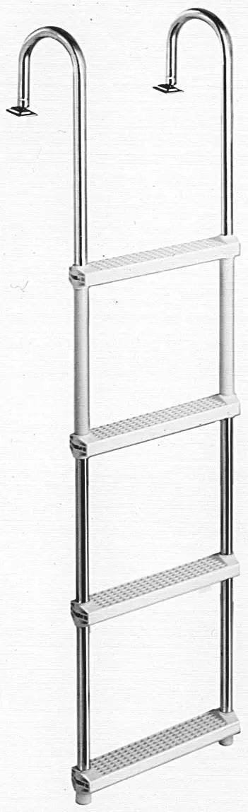 Attwood Mari 15240G Four-Step Pontoon Ladder for Boat Access