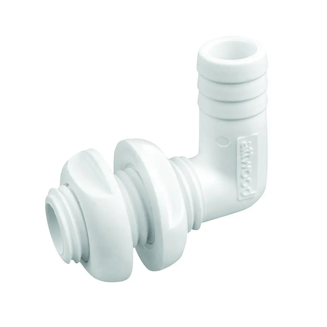 Attwood Marine Conn-Th 90 Degree 3/4 Inch Hose White - Part Number 38773
