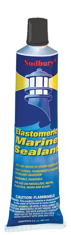 Sudbury Elasto Seal Black 3 oz Tube - Durable Sealant for Professional and DIY Applications