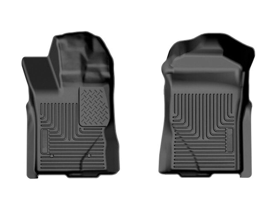 HuskyLiner 54111 TPE Black Floor Liner for 2024 Ford Ranger, 2-Piece Set