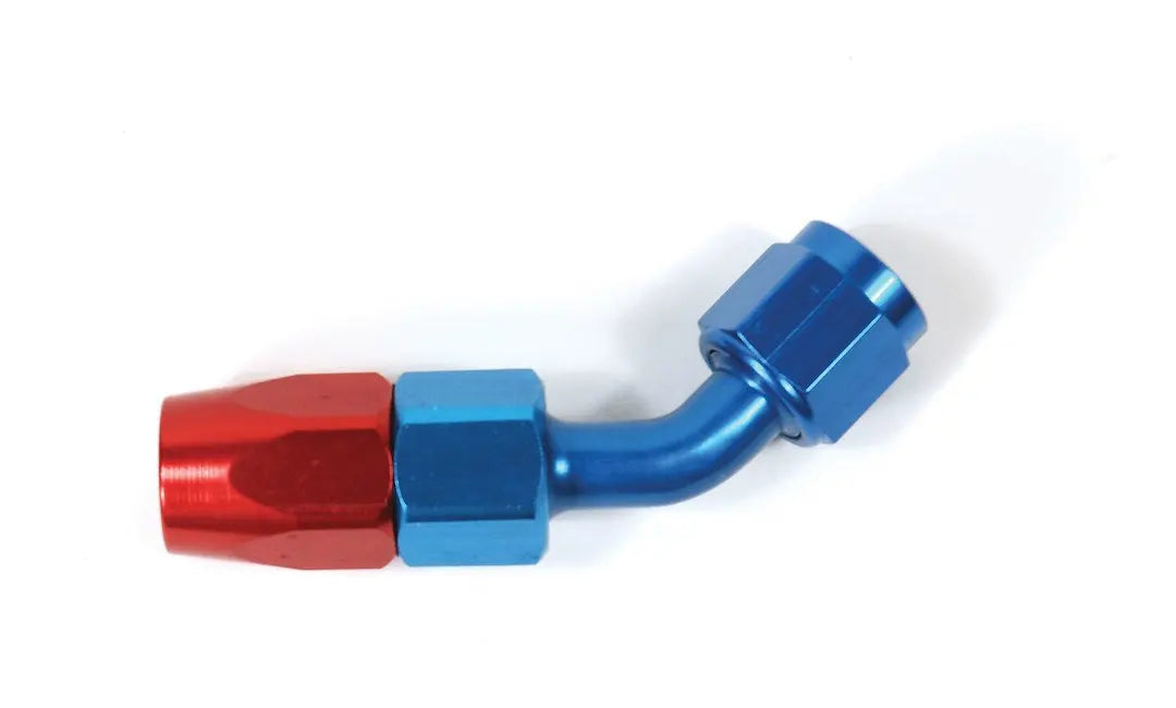 SpeedFX -8AN X 45 Degree Rear/Bottom Hose End Fitting, Part #510845