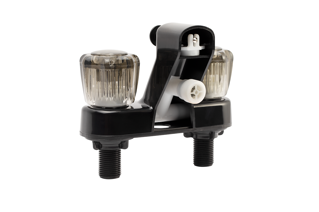 Dura Faucet DFSA110SBK RV Tub & Shower Diverter Faucet with Swivel Spout