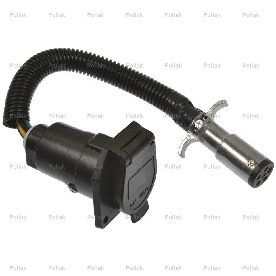 Pollak 6P104V 6 Pole Round to 7-Way Blade Trailer Connector