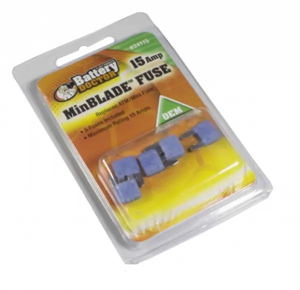 WIRTHCO Min Blade Fuse - 15 Amp for Reliable Circuit Protection