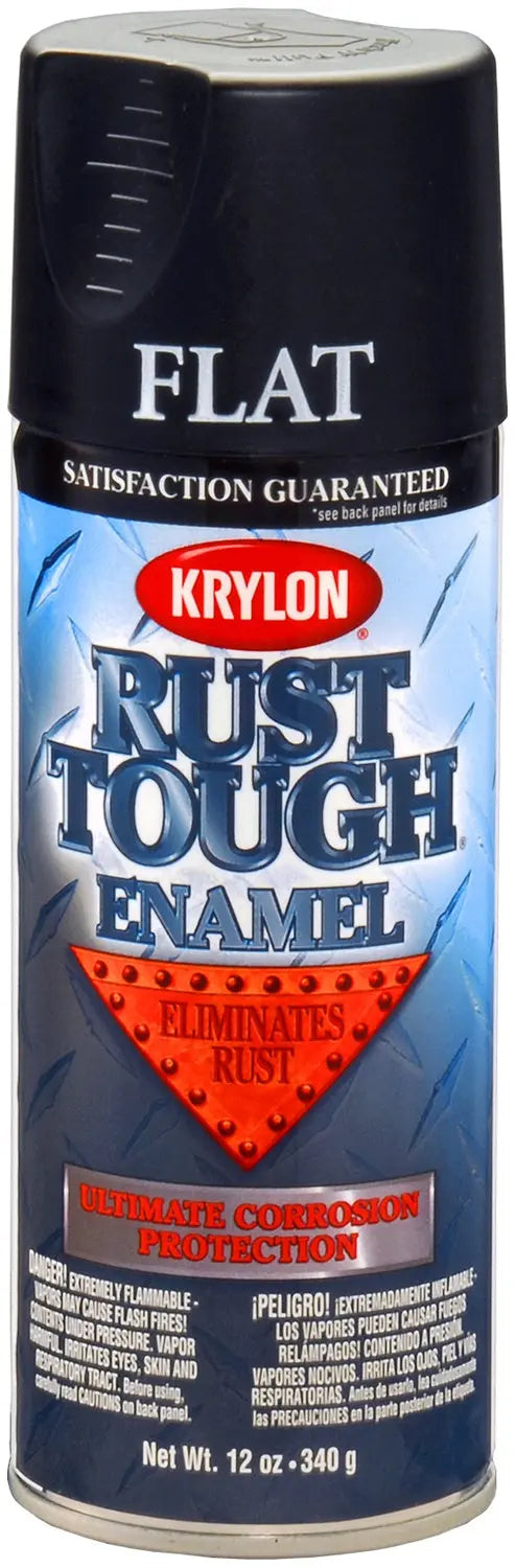 VHT Rust Tough Flat Black RTA9218 Spray Paint for Durable Finish