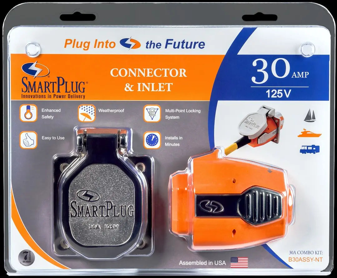 Smart Plug B30ASSYNT 30 Amp F Connector and SS Inlet for Reliable Power Connection