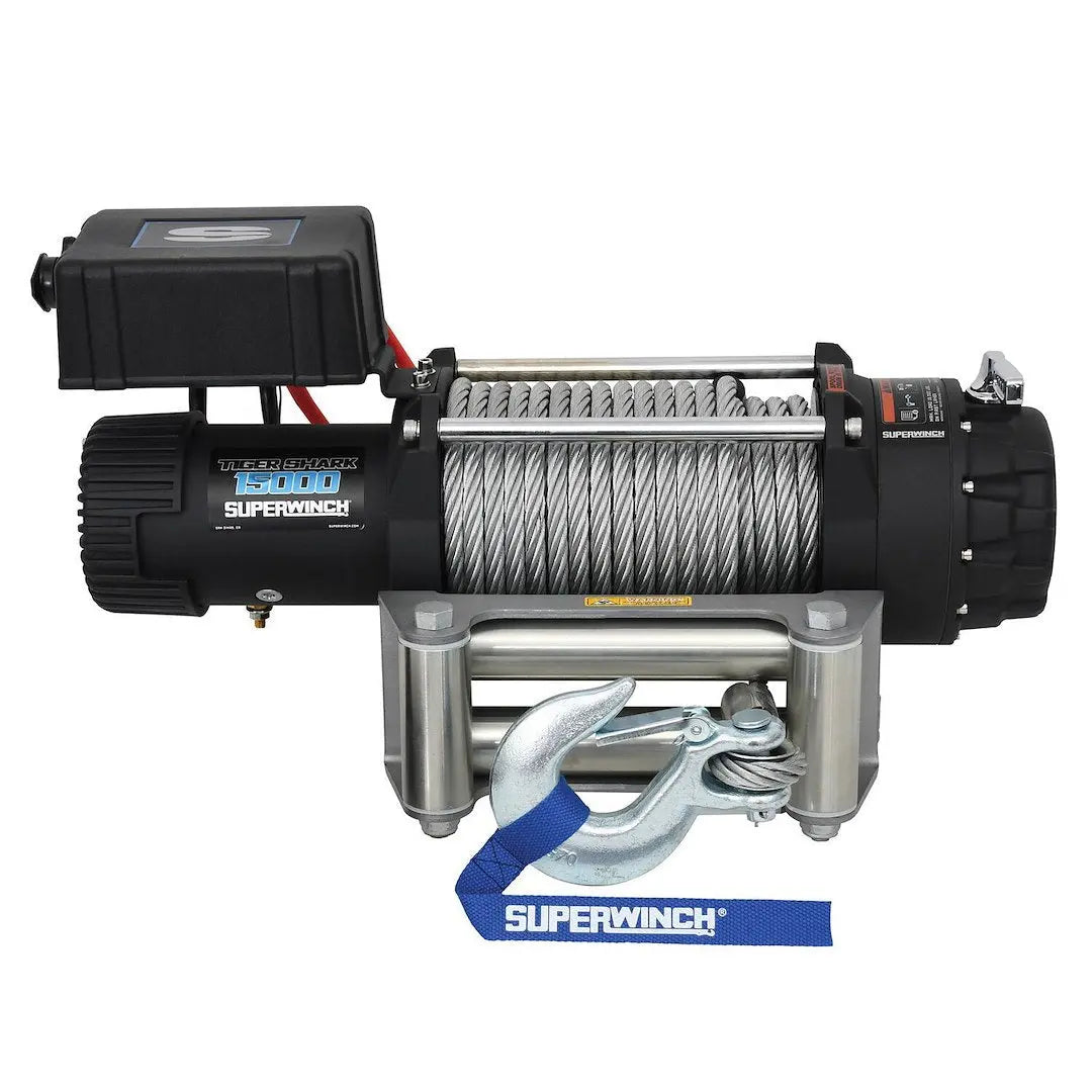 Superwinch Tigershark 15000 Electric Winch – Reliable 15,000 lbs Capacity with Durable Construction
