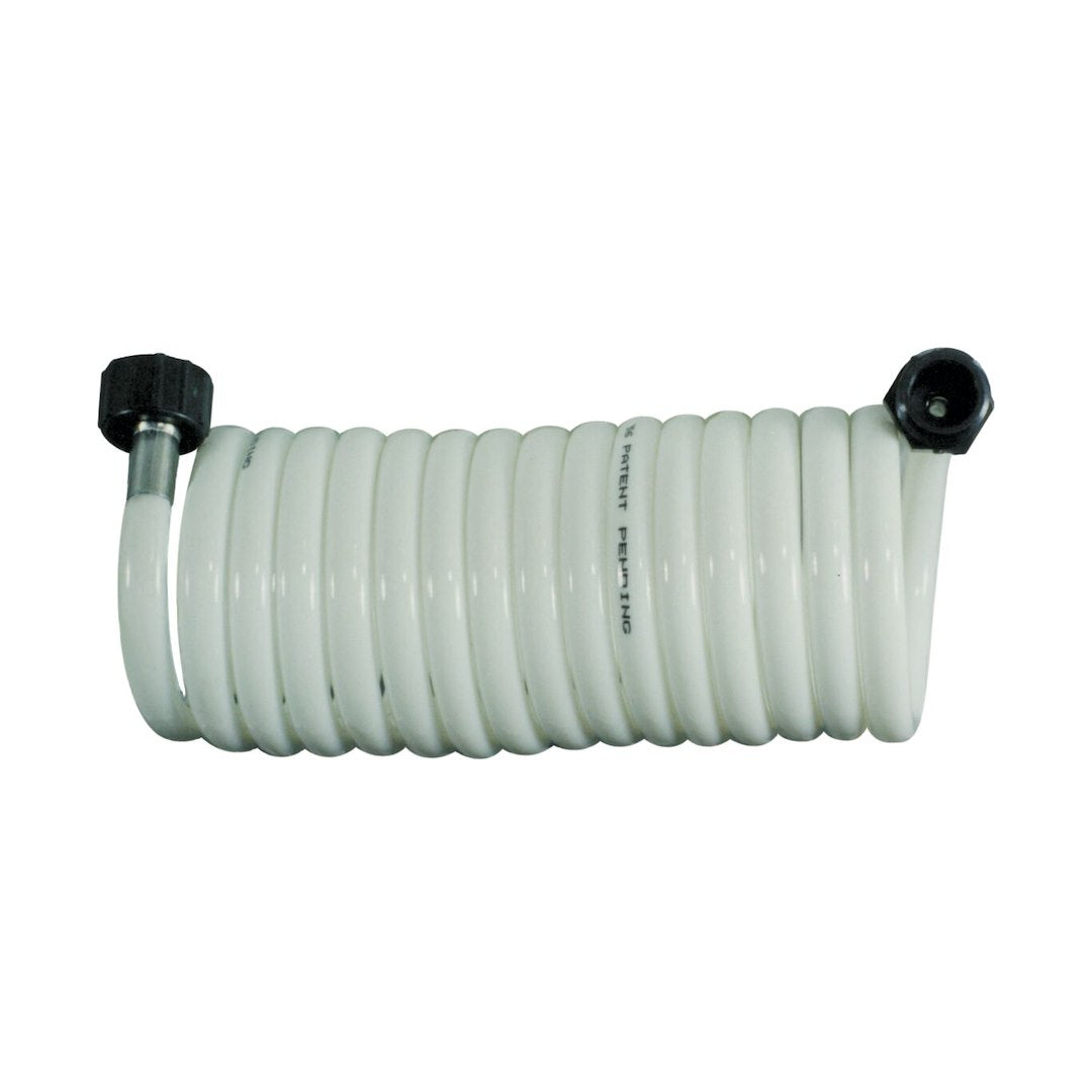 AQUALOCK 81904999 Supercoil Hose, 15-Foot White with Adaptor
