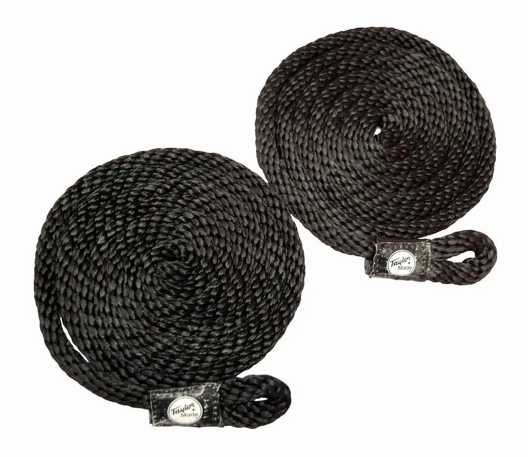 Taylor Made 11313 3/8-inch x 72-foot Braided Rope in Black (Pair)