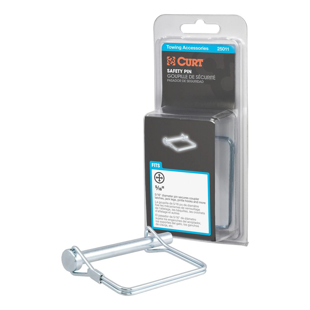 CURT MFG Safety Pin Part #25011 – Heavy-Duty Trailer Hitch Pin for Secure Connections