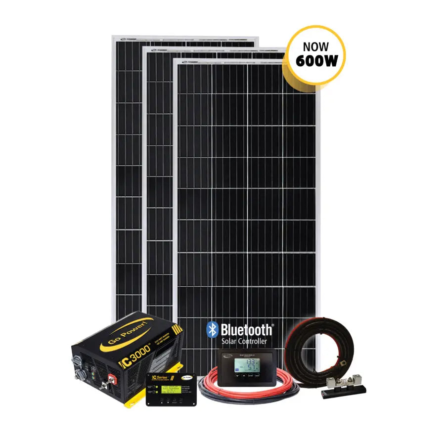 GO POWER Solar-Extreme 600W Solar & Inverter System with Part Number 83297