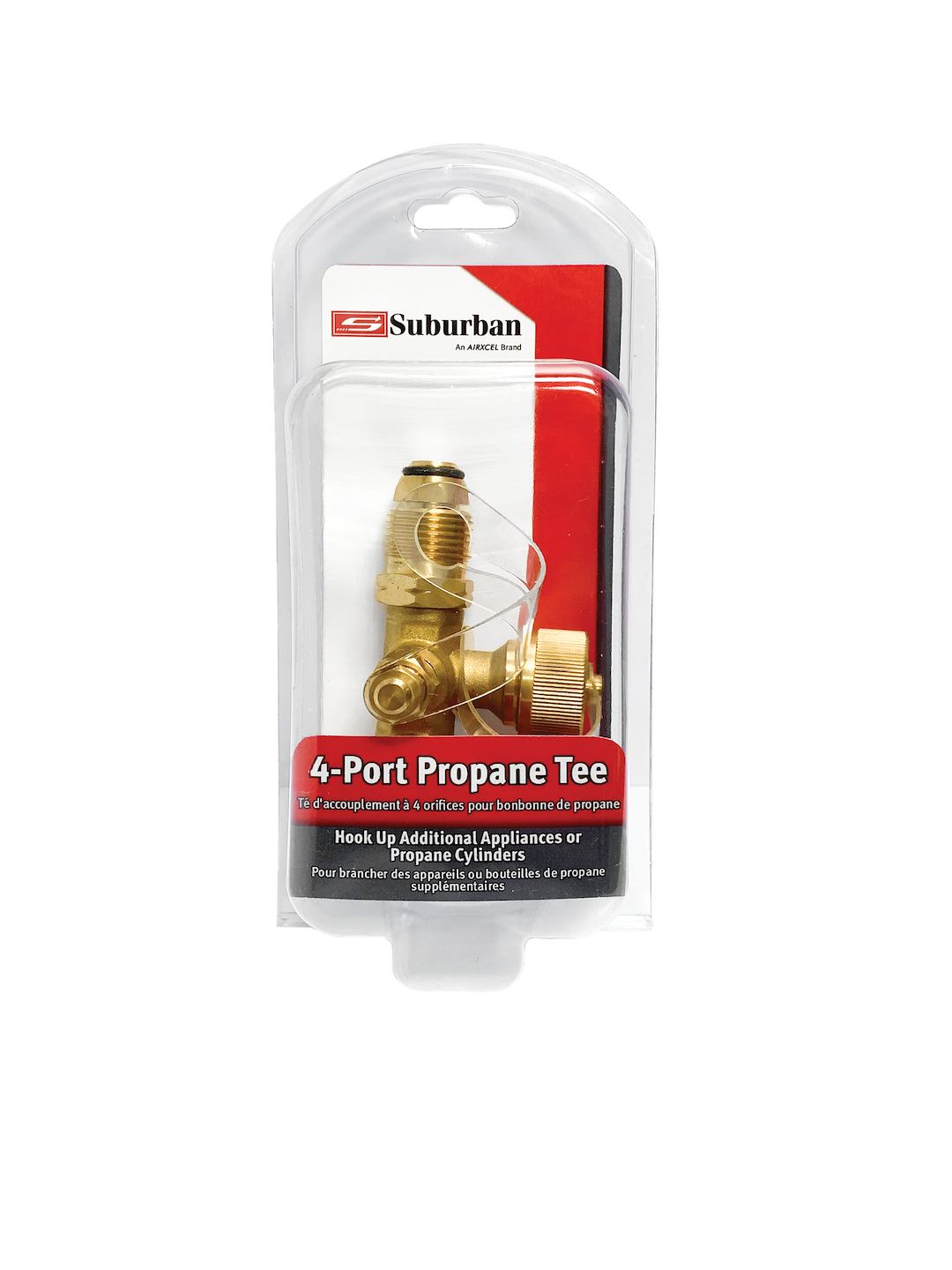 Suburban MFG LPPOLTEE 4-Port Propane Tee with Female Inlet