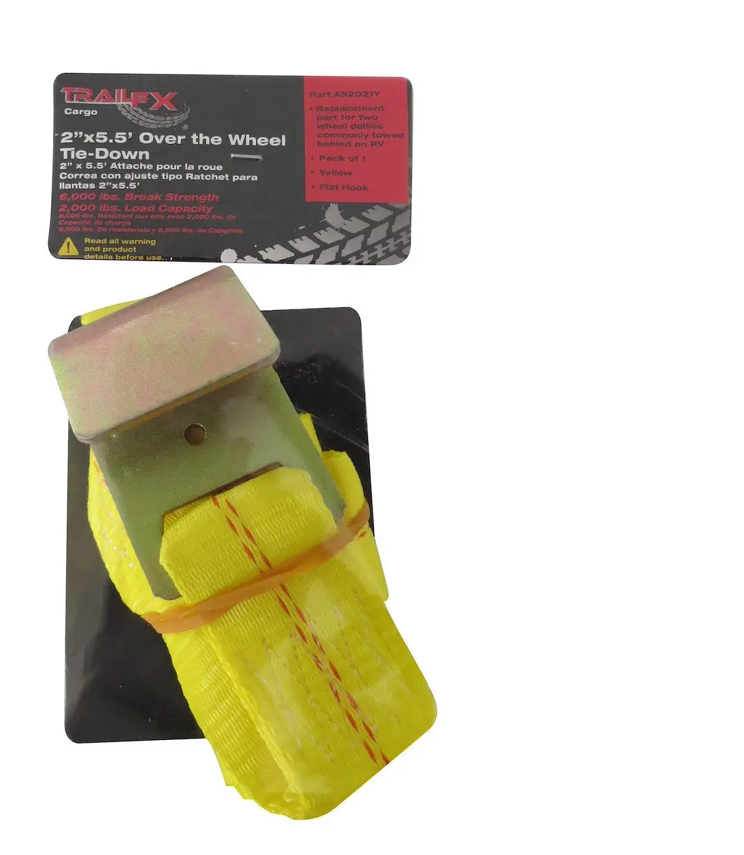 TrailFX 2' Wide 2000 lb Yellow Utility Ladder - Part A92021Y
