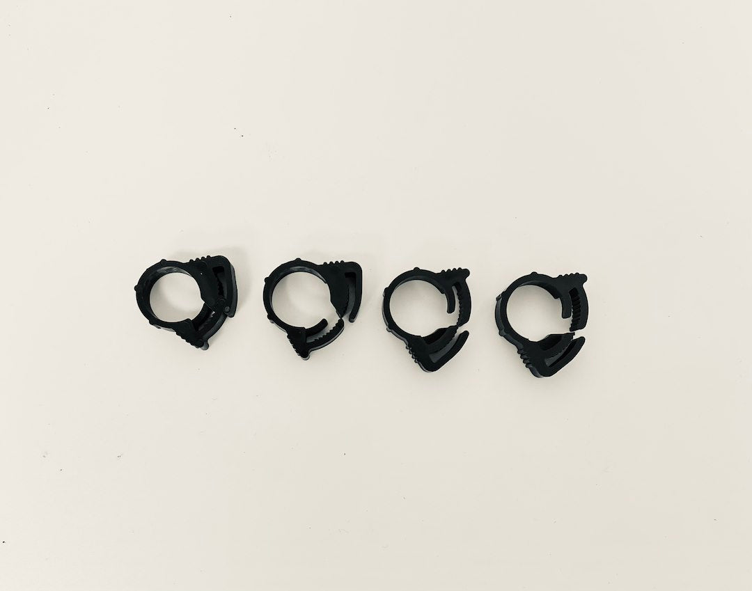 HELIX RACING 100-Pack Nylon Ratchet Clamps 13/32 inch - Durable and Secure Fastening Solution