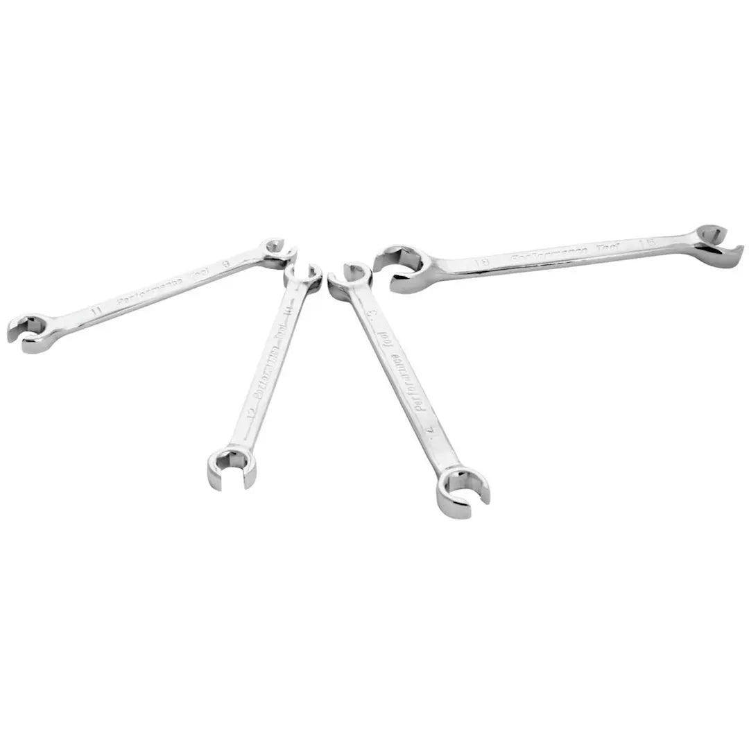 Perform Tool W30431 Flare Nut Wrench Set for Automotive and Plumbing Applications