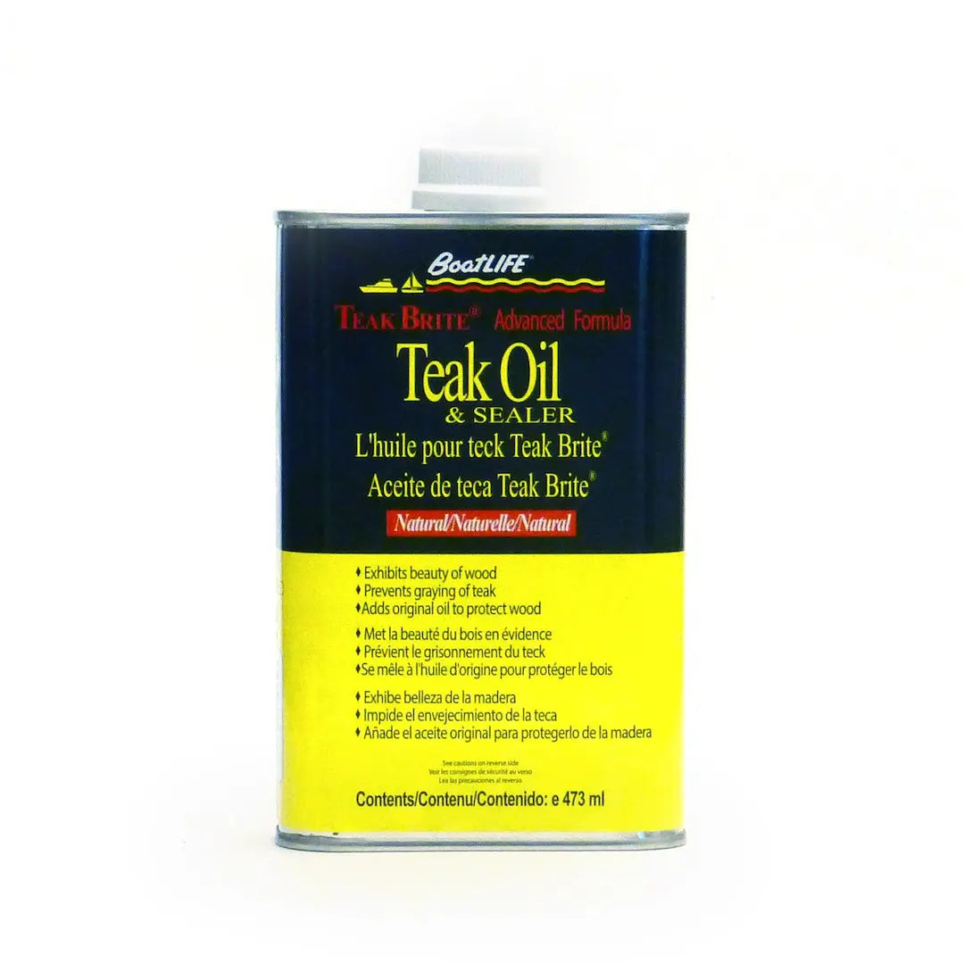 LIFE INDUST. Teak Oil 16 fl oz Natural - Enhances and Protects Wooden Surfaces