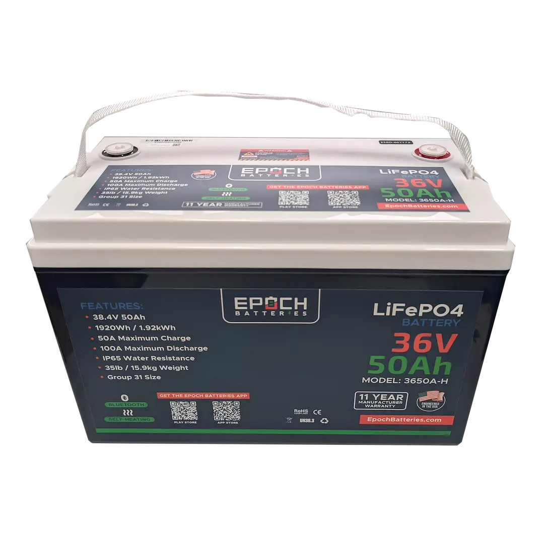 EPOCH BATTER 36V 50AH Group 31 Bluetooth Head Power Bank