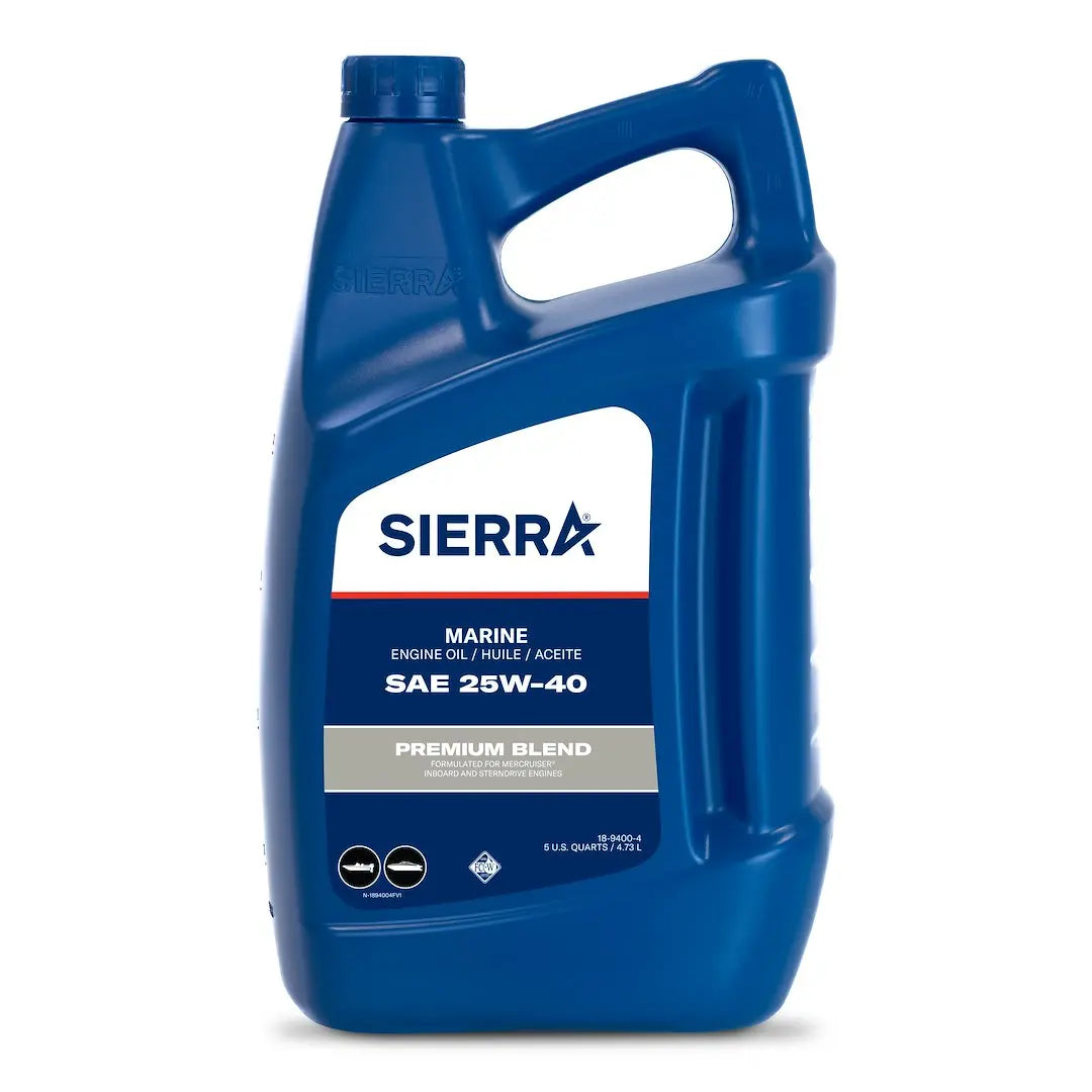 SIERRAMARINE 25W40 Motor Oil - 5 Quart Container