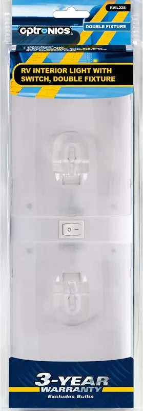 Optronics RV Interior Double Light, Part No. RVIL22S