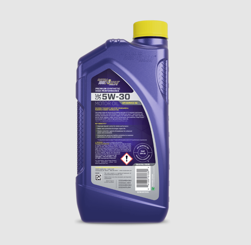 Royal Purple SAE Multi-Grade Synthetic Oil 6-Pack, Part Number 01530C