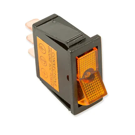 WIRTHCO 20531 On/Off Illuminated Amber Switch for Vehicles and Equipment