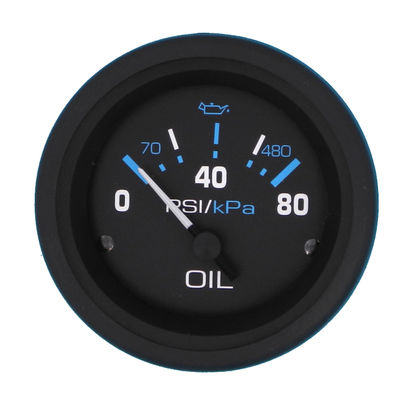 Sierra Marine Eclipse Oil Pressure Gauge 68392P, 0–80 PSI