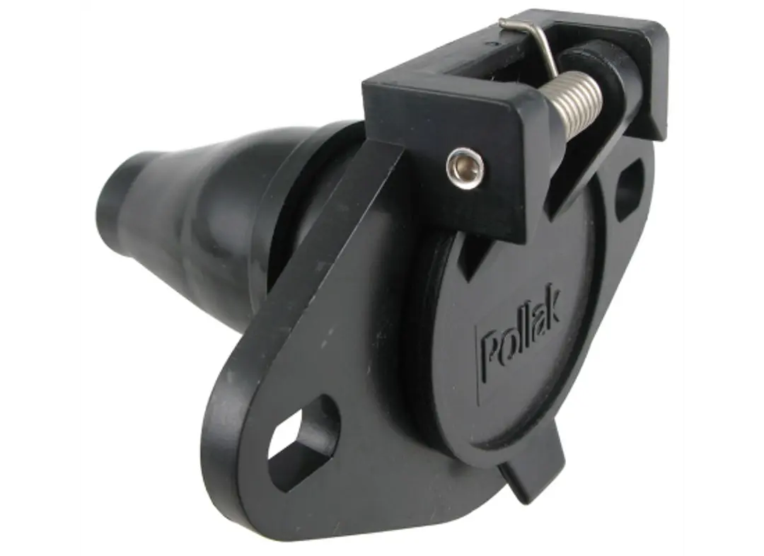 RoadMaster 9100307 6-Wire Connector Socket with Lid for Trailer Wiring