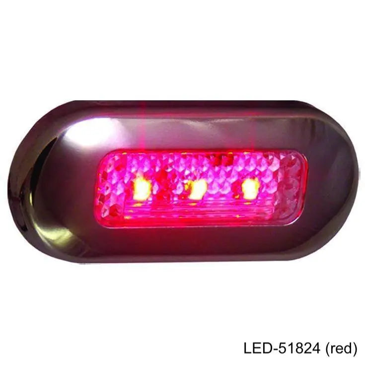 T-H Marine Red Oblong Courtesy LED - Part Number LED51824DP