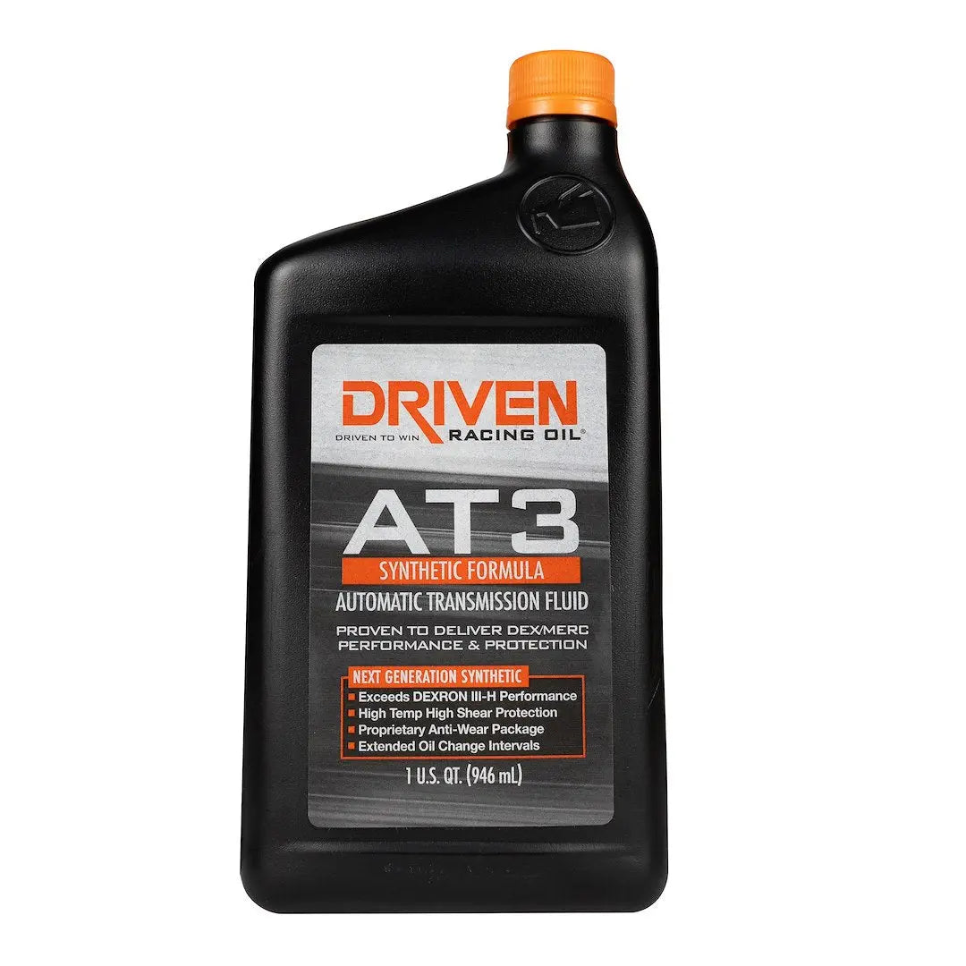 Driven Race AT3 Synthetic Transmission Fluid Quart - High-Performance Gear Oil for Optimal Transmission Protection