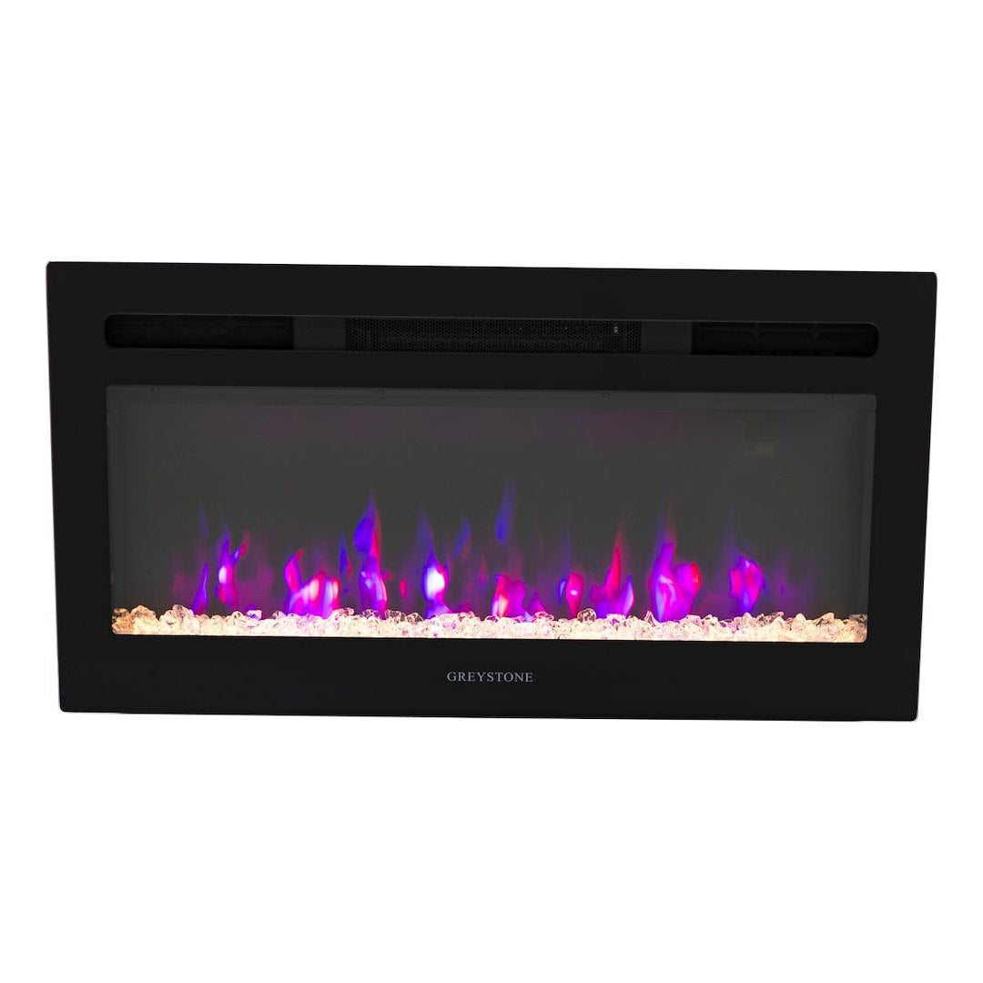 Furrion LLC Greystone 31' Black Glass Face with Center Rim - Premium RV Appliance Panel
