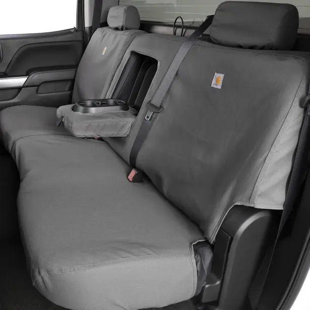 COVERCRAFT SC8490CAGY Custom Fit Bench Seat Cover for Ford F-150 60/40 Split Rear Seat