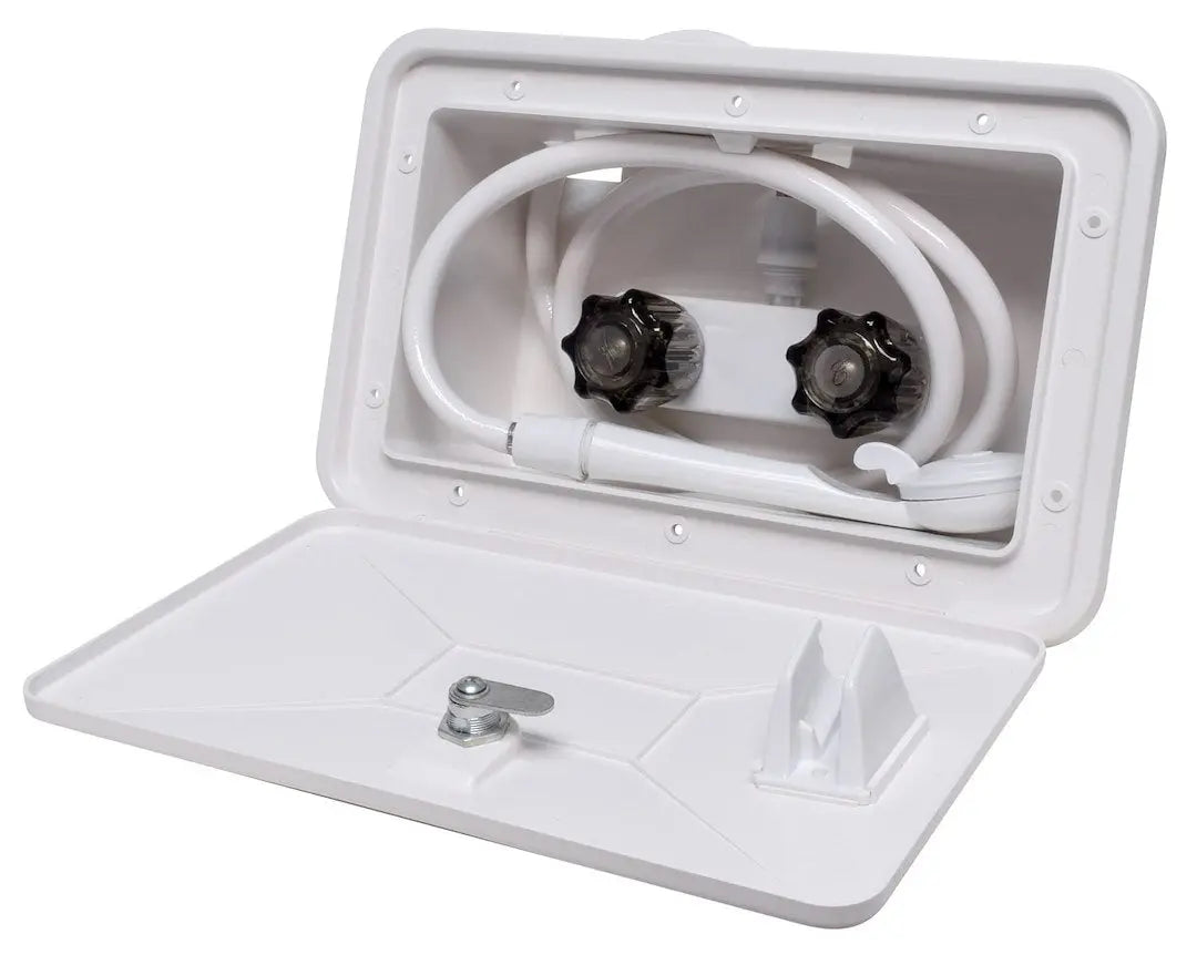 Valtierra LLC Catalina Hot/Cold Extension Shower in White (Part Number: PF266202)